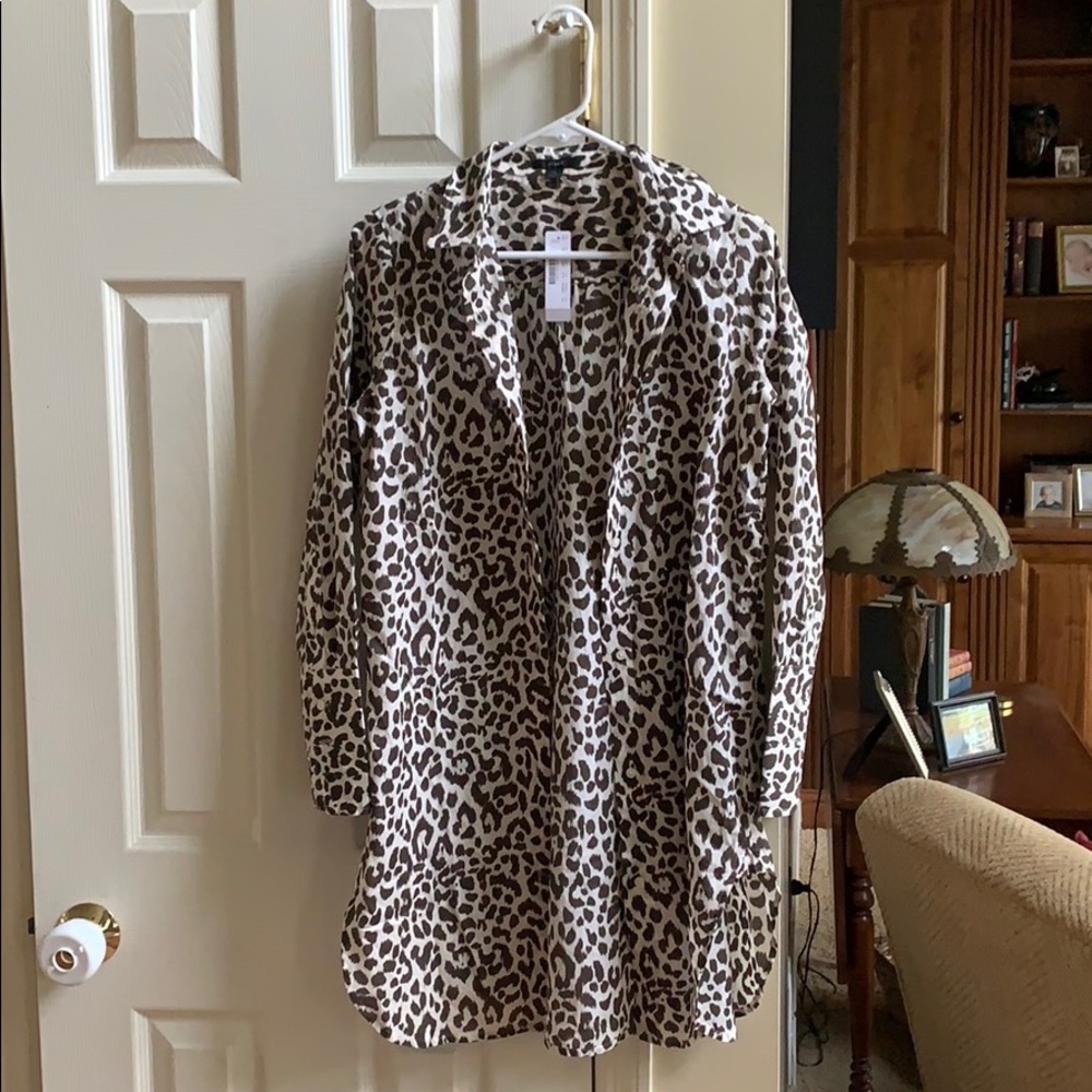 J.Crew Beach Cover-Up in Leopard